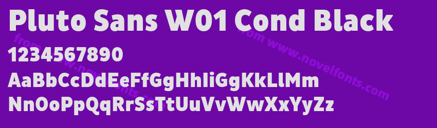 Pluto Sans W01 Cond BlackPreview Pluto Sans W01 Cond BlackPreview