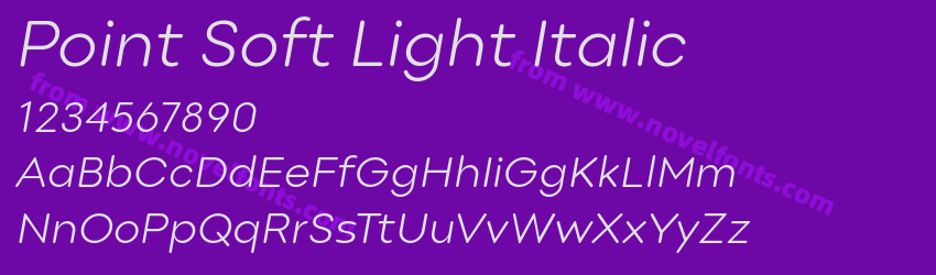 Point Soft Light ItalicPreview Point Soft Light ItalicPreview