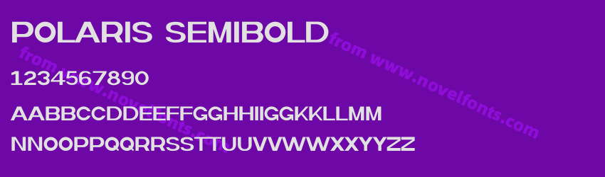 Polaris SemiboldPreview Polaris SemiboldPreview