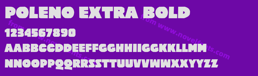 Poleno Extra BoldPreview Poleno Extra BoldPreview