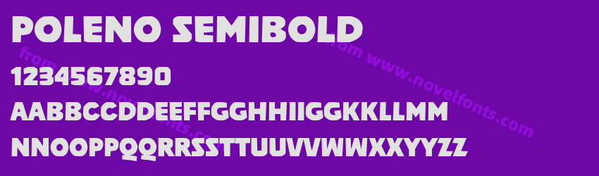 Poleno SemiboldPreview Poleno SemiboldPreview