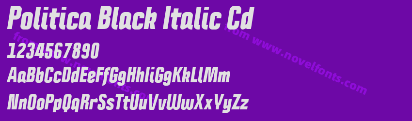 Politica Black Italic CdPreview Politica Black Italic CdPreview
