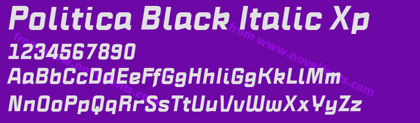 Politica Black Italic XpPreview Politica Black Italic XpPreview