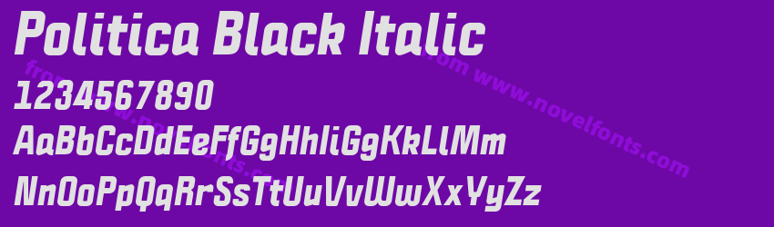 Politica Black ItalicPreview Politica Black ItalicPreview