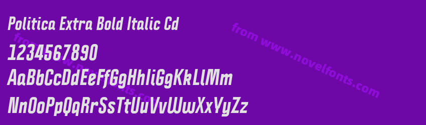Politica Extra Bold Italic CdPreview Politica Extra Bold Italic CdPreview