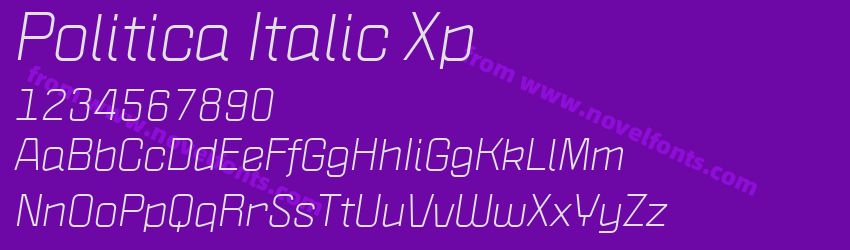Politica Italic XpPreview Politica Italic XpPreview
