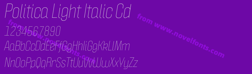Politica Light Italic CdPreview Politica Light Italic CdPreview