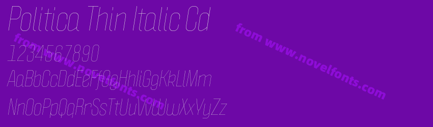 Politica Thin Italic CdPreview Politica Thin Italic CdPreview