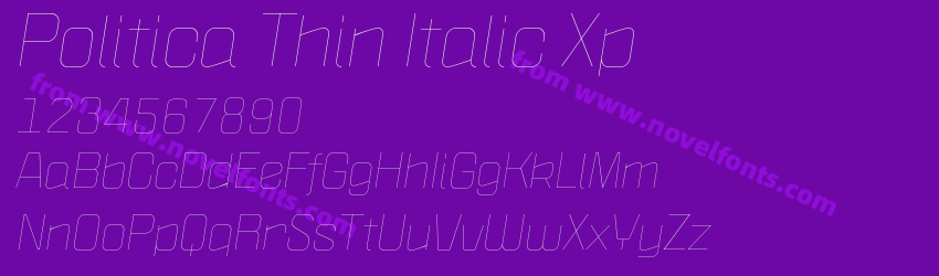 Politica Thin Italic XpPreview Politica Thin Italic XpPreview
