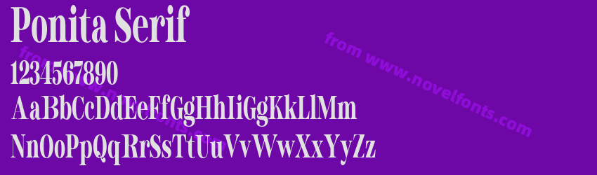Ponita SerifPreview Ponita SerifPreview