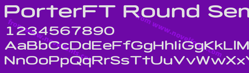 PorterFT Round SemiboldPreview PorterFT Round SemiboldPreview