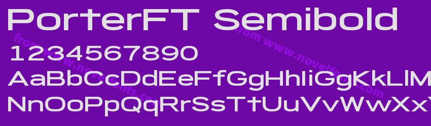 PorterFT SemiboldPreview PorterFT SemiboldPreview