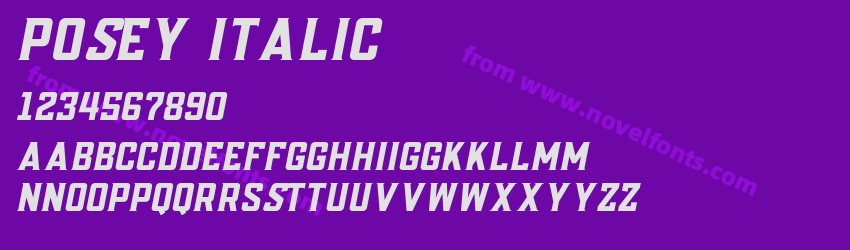 Posey ItalicPreview Posey ItalicPreview