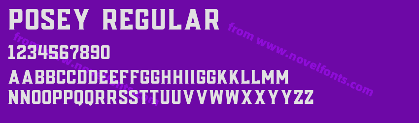 Posey RegularPreview Posey RegularPreview