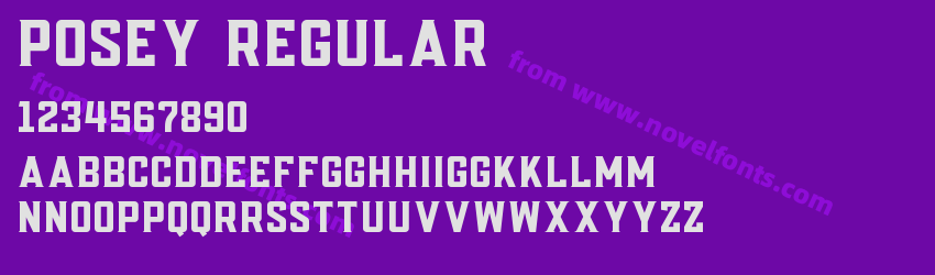 Posey RegularPreview Posey RegularPreview