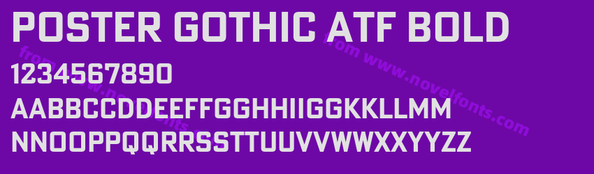 Poster Gothic ATF BoldPreview Poster Gothic ATF BoldPreview