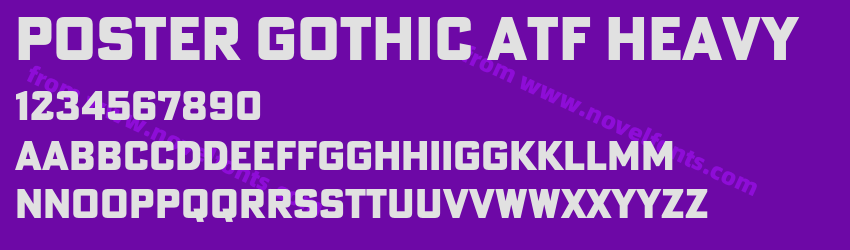 Poster Gothic ATF HeavyPreview Poster Gothic ATF HeavyPreview