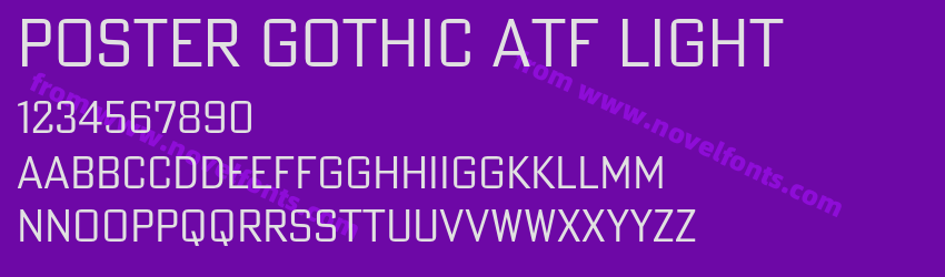 Poster Gothic ATF LightPreview Poster Gothic ATF LightPreview