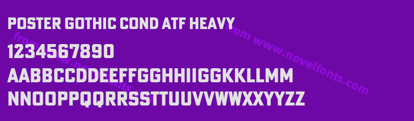Poster Gothic Cond ATF HeavyPreview Poster Gothic Cond ATF HeavyPreview