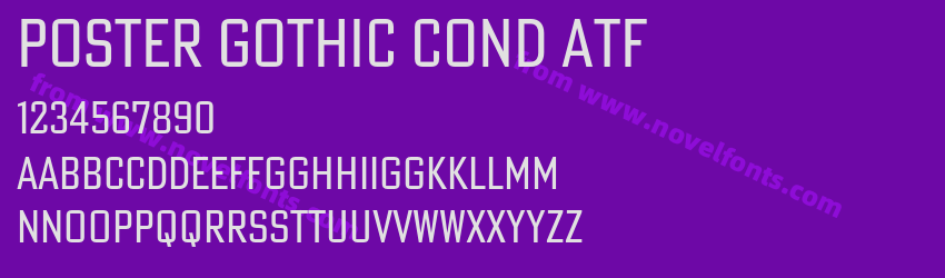 Poster Gothic Cond ATFPreview Poster Gothic Cond ATFPreview