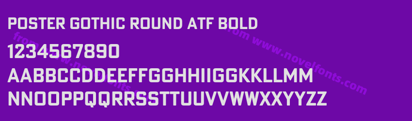 Poster Gothic Round ATF BoldPreview Poster Gothic Round ATF BoldPreview