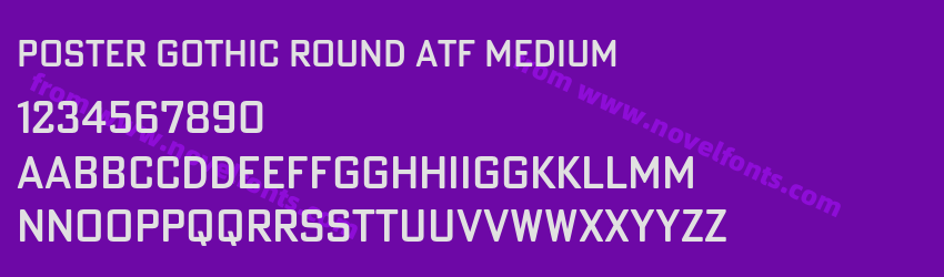 Poster Gothic Round ATF MediumPreview