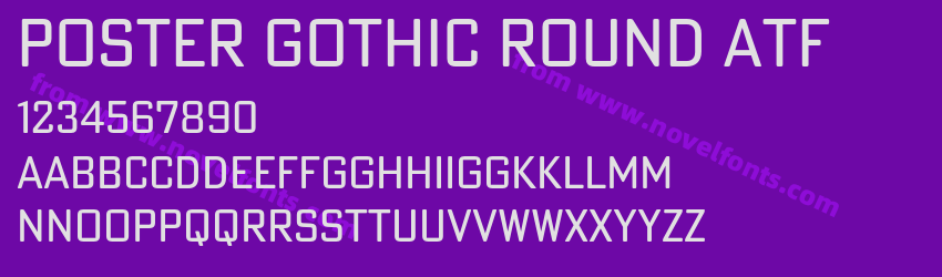 Poster Gothic Round ATFPreview Poster Gothic Round ATFPreview