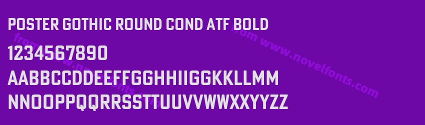 Poster Gothic Round Cond ATF BoldPreview Poster Gothic Round Cond ATF BoldPreview