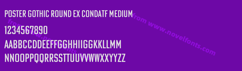 Poster Gothic Round Ex CondATF MediumPreview Poster Gothic Round Ex CondATF MediumPreview