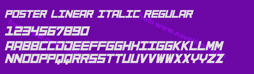 Poster Linear italic RegularPreview Poster Linear italic RegularPreview