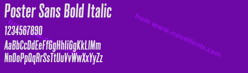 Poster Sans Bold ItalicPreview Poster Sans Bold ItalicPreview