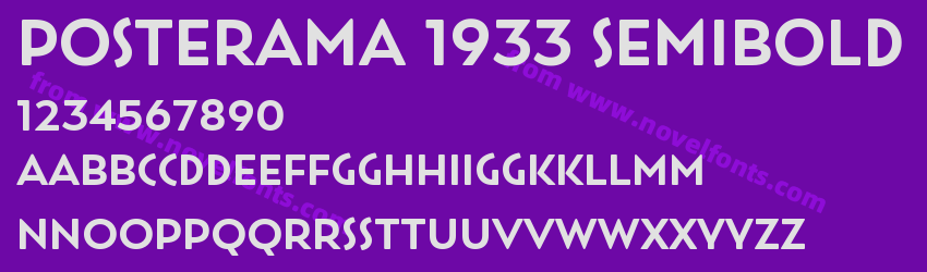 Posterama 1933 SemiboldPreview Posterama 1933 SemiboldPreview