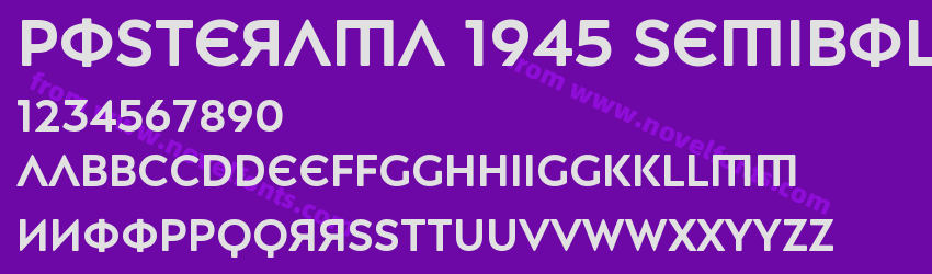 Posterama 1945 SemiboldPreview Posterama 1945 SemiboldPreview