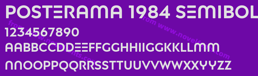 Posterama 1984 SemiboldPreview Posterama 1984 SemiboldPreview