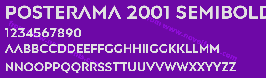 Posterama 2001 SemiboldPreview Posterama 2001 SemiboldPreview