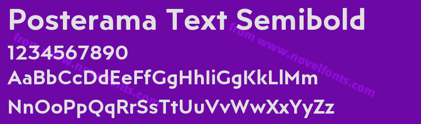 Posterama Text SemiboldPreview Posterama Text SemiboldPreview