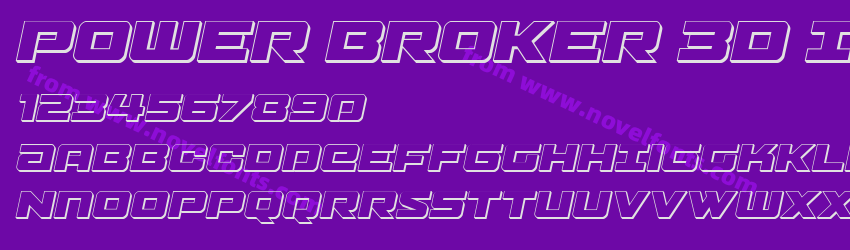 Power Broker 3D ItalicPreview Power Broker 3D ItalicPreview