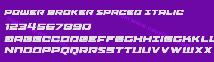 Power Broker Spaced ItalicPreview Power Broker Spaced ItalicPreview