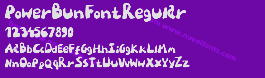 Power Bun Font RegularPreview Power Bun Font RegularPreview
