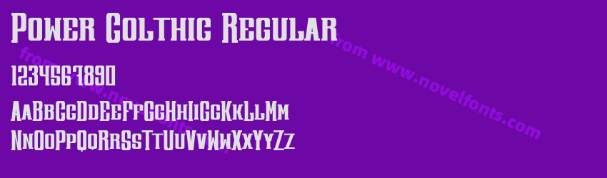 Power Colthic RegularPreview Power Colthic RegularPreview