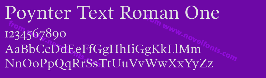 Poynter Text Roman OnePreview Poynter Text Roman OnePreview