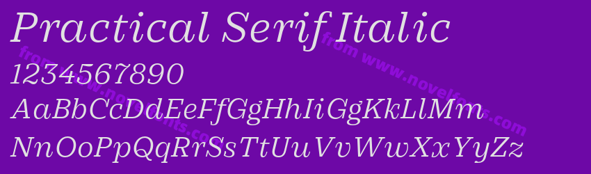 Practical Serif ItalicPreview Practical Serif ItalicPreview