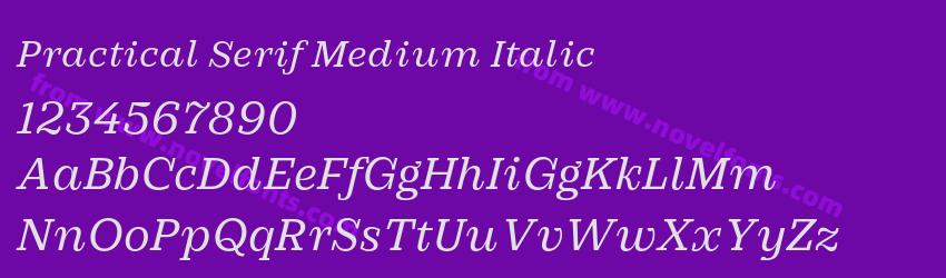 Practical Serif Medium ItalicPreview Practical Serif Medium ItalicPreview