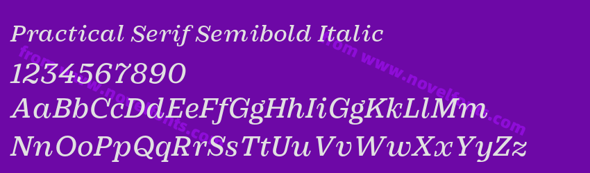 Practical Serif Semibold ItalicPreview Practical Serif Semibold ItalicPreview