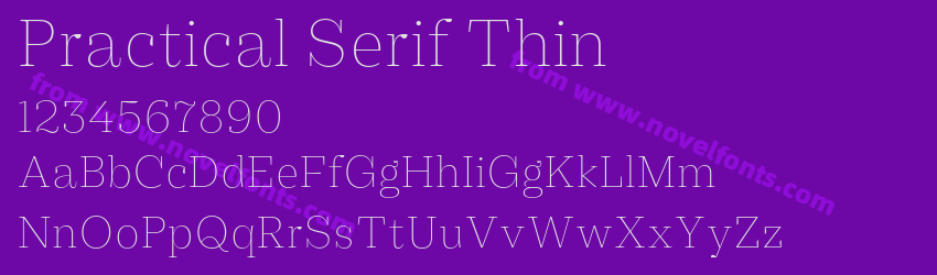 Practical Serif ThinPreview Practical Serif ThinPreview