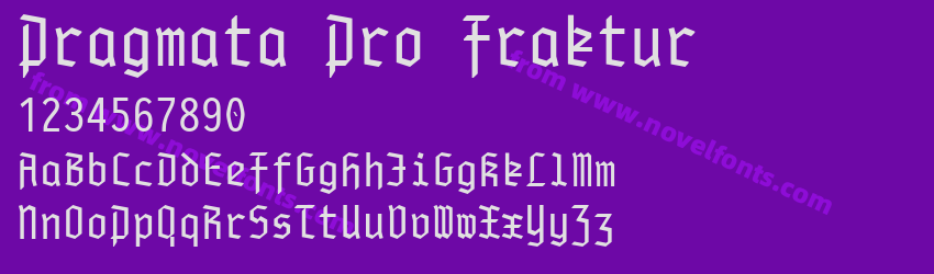 Pragmata Pro FrakturPreview Pragmata Pro FrakturPreview