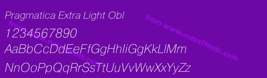 Pragmatica Extra Light OblPreview Pragmatica Extra Light OblPreview