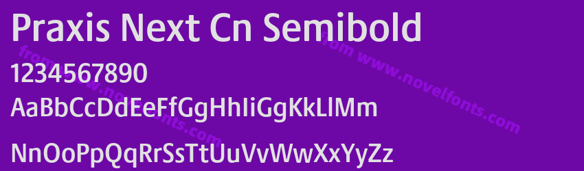 Praxis Next Cn SemiboldPreview Praxis Next Cn SemiboldPreview
