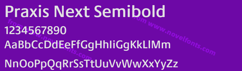 Praxis Next SemiboldPreview Praxis Next SemiboldPreview