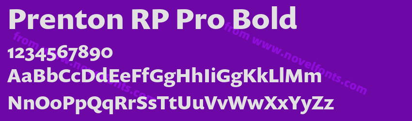 Prenton RP Pro BoldPreview Prenton RP Pro BoldPreview